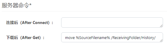 Server command example